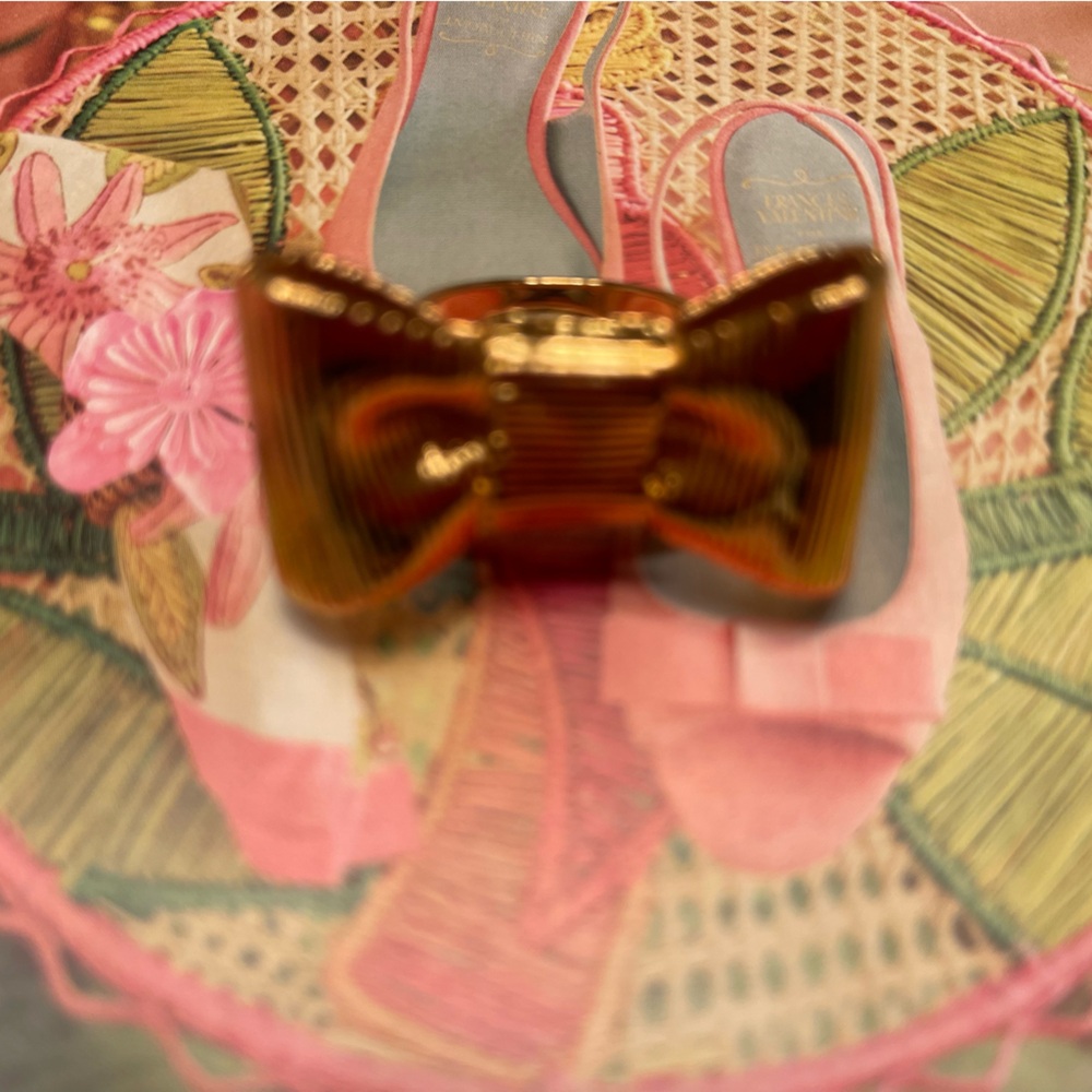 NWOT Kate Spade Gold Bow Ring-Size 8 - Picture 2 of 16